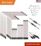 Versatile 5 Sizes 3 Pin Servo Extension Cable Set Compatible With Futaba Jr. Fixed Price $22.99.