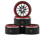 Treal Hobby Type 1.9" 12-SPOKE Beadlock Silver/red TLHTWHEELS14. Fixed Price $69.98.
