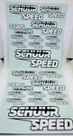 Vintage Schuur Speed Sticker Decal Sheets Brushless Motors Associated Trinity. Fixed Price $9.99.