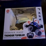 Sharper Image Thunder Tumbler Remote Control, 360 Degree Blue Spinning Car New. Fixed Price $17.99.