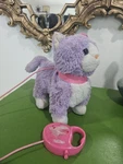 Kid Purple Plush Electronic Cat Toy With Pink Wired Controller. Fixed Price $10.00.
