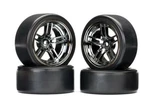 Traxxas Part 8378 Tires And Wheels Assembled Glued Split-spoke Black Chrome 4 Ne. Fixed Price $49.95.
