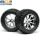 Racing Mounted Goliath Tires Blast Wheels Chrome (2) HPI4727. Fixed Price $76.10.