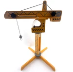 Hape Playscapes Crane Lift E3011 Yellow Wooden Construction Toy. Fixed Price $34.42.