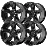 (4) Series XD811 Rockstar 2 17X8 5X5" +10MM Matte Black Wheels Rims 17" Inch. Fixed Price $1365.96.