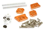 Integy Aluminum Adjustable Shock Mount Plate (4) : Axial SCX10 Ii C27306ORANGE. Fixed Price $23.95.