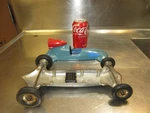 Cox Thimble Drome Prop Rod Aluminum Chassis 4 Wheels Body *parts Restore*. Fixed Price $175.00.