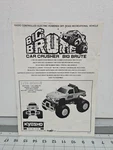 Vintage Kyosho Original Big Brute Instruction Manual Kit 3105. Fixed Price $39.99.