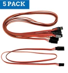 Apex Rc Products Jr Style 24" / 600MM Servo Extension - 5 Pack #1022. Fixed Price $9.99.