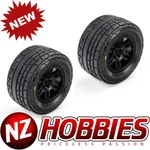 Proline Menace Front/rear Street Tires Mounted 12MM Black Split Six (2): Arrma. Fixed Price $34.99.