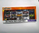 Matchbox 20 Pack. Type 181, ZR1, Sl 55, Gt, Unimog, C30, Busy, 911, Ridgeline. Fixed Price $60.00.