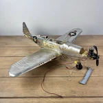 Vintage Wen-mac Cobra P63 Gas Powered Line Control Airplane 20" Long Amf. Fixed Price $99.99.