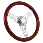 65-70 Ford Falcon, Comet 14" Wood Billet Polished Steering Wheel Set Adapter .... Fixed Price $203.99.