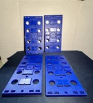 4 Genuine Darda Race Car Track Lot Connector Base Part Section Toy Shown. Fixed Price $35.00.