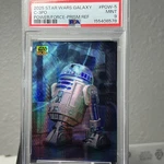 R2-D2 2025 Star Wars Chrome Galaxy Power Of The Force Prism Refractor Psa 9. Fixed Price $60.00.