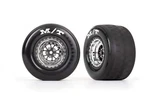 Traxxas Drag Slash Rear Mounted Tires & Chrome Wheels 9475R. Fixed Price $54.95.