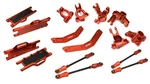 Red Billet Machined Suspension Upgrade Kit For Arrma 1/10 Kraton 4X4 4S V2 Blx. Fixed Price $134.89.
