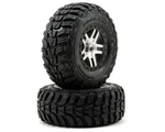 Traxxas Kumho Venture Mt 2WD Front Tires (satin Chrome) (S1) W/split-spoke Wheel. Fixed Price $29.95.