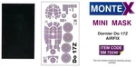 Montex 1/72 Dornier DO-17Z Canopy & Wheels Paint Mask Airfix. Fixed Price $8.75.
