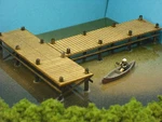 N Scale Laser Cut Boat Dock Pier Kit. Fixed Price $19.95.