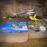T-rex Trex 500 R/c Remote Control Helicopter+ Spektrum And Tons Of Parts Rare. Fixed Price $575.00.