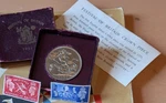 Festival Of Britain Silver 1951 Crown Coin Old Box Coa Antique Stamps Vintage Uk. Fixed Price $47.08.