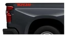 Chevy Silverado Red Trail Boss Z71 Rst Ltz Bedside Decals 2019-2026 Set Of .... Fixed Price $72.65.