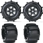 Traxxas 7773 Mounted Sand Paddle Tires / Wheels (4) X-maxx Assebmled Xmaxx. Fixed Price $149.90.