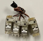 Nice Set Of Four Gws Park Mini Rc Remote Control Model Airplane Servos. Fixed Price $39.95.