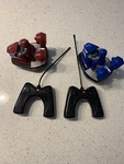 Speed Bumpers Remote Control Cars Head-to-head Blue Hat Tested Works. Fixed Price $15.00.