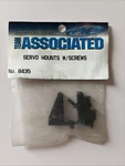 Vintage Champions By Design Team Associated Servo Mounts W/screws No. 8435. Fixed Price $12.45.
