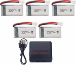 5PCS 3.7V 380MAH Lithium Battery With In Charger For Hubsan X4 H107C. Fixed Price $25.93.