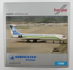 Herpa Uzbekistan Airways Ilyushin IL-62 Model 1:500 505093. Fixed Price $50.00.
