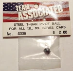 Team Associated 10LL & 12L Series Cars Steel T-bar Pivot Ball ASC4336. Fixed Price $8.49.