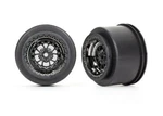 Traxxas Rear Weld Drag Wheels (black Chrome). Fixed Price $18.00.