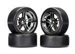 Traxxas 8378 Front & Rear 1.9" Tires/wheels Black/chrome : 4-TEC 2.0 Awd Chassis. Fixed Price $49.95.
