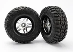 Traxxas 5882R - Kumho Tires, S1, Sct Ss Wheels, Satin Chrome/black, 2WD Front. Fixed Price $25.98.