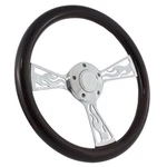 65-70 Ford Falcon, Comet 14" Wood Billet Polished Steering Wheel Set Adapter .... Fixed Price $204.26.