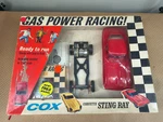 Vtg 1965 Cox Gas Powered Corvette Sting Ray Original Box Complete W/ Glow Fuel. Fixed Price $500.00.