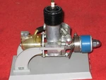 Vintage 1940'S Ohlsson O&r Fi Gas Spark Model Airplane Engine Wstand Tank. Fixed Price $44.95.