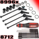 Traxxas 8996X - (4) Driveshafts Maxx Front/rear And 8712 Hex Nut Driver Set. Fixed Price $169.90.