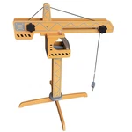 Hape Playscapes Crane Lift E3011 Yellow Wooden Construction Toy Germany. Fixed Price $33.96.