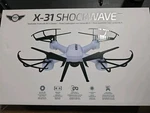Sky Rider Pro Quadcopter Drone With Wi-fi Camera, Remote And Phone Holder, White. Fixed Price $45.00.