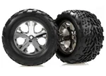 Traxxas 3669 2.8" Front Chrome Wheels W/talon Tire (2) Stampede. Fixed Price $25.95.