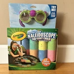Crayola Giant Kaleidoscope 3D Washable Sidewalk Chalk Dual Color Sticks Glasses. Fixed Price $39.99.