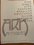Ark Antiques Catalogs, Arthur Stone, Kalo, Arts & Crafts Sterling Jewelry. Fixed Price $50.00.