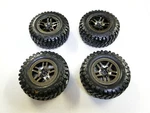 New Traxxas Slash 1/10 4X4 Wheels Black Chrome Ultimate RF27. Fixed Price $44.00.