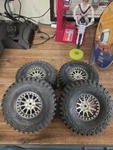 Treal Hobby Type Traxxas Udr Beadlock Wheels & Proline Hyrax Tires Set Of 4. Fixed Price $160.00.