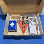 Vintage Badger & Paasche Airbrush Lot Paint Spraying Kit Parts Boxed As-is. Fixed Price $79.00.