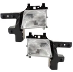 Headlights Front Lamps Pair Set For 98-03 Dodge Van Left & Right. Fixed Price $170.00.